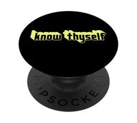 Conócete a ti Mismo Filosofía Griega PopSockets PopGrip Adhesivo