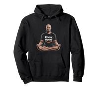 Conócete a ti mismo Inspirando Meditación Profunda Yoga Mindfulness Sudadera con Capucha