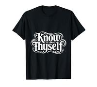 Conócete a ti Mismo Tatuaje gótico filosofía ornamentada Shakespeare Camiseta gráfica económica