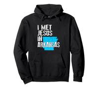 Conocí a Jesús en Arkansas - Novedad Cristiana Sudadera con Capucha