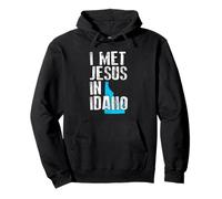 Conocí a Jesús en Idaho - Novedad Cristiana Sudadera con Capucha