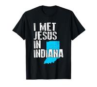 Conocí a Jesús en Indiana - Novedad Cristiana Camiseta