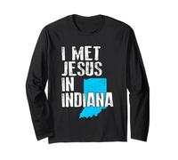 Conocí a Jesús en Indiana - Novedad Cristiana Manga Larga
