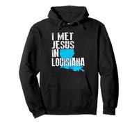 Conocí a Jesús en Louisiana - Novedad Cristiana Sudadera con Capucha