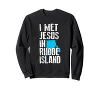 Conocí a Jesús en Rhode Island - Novedad Cristiana Sudadera