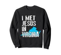 Conocí a Jesús en Virginia - Novedad Cristiana Sudadera