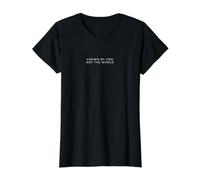 Conocido por Dios, no el Mundo Cristiano Minimalista Camiseta gráfica económica, Mujer, Negro, M