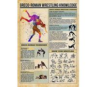 Conocimiento de la lucha grecorromana, infografías de reflexología podal, letreros de hojalata, pósteres de reflexología para leer, clubs, salones de masajes, instituciones, decoración de pared para d