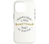 Conocimiento Divertido Poder Francia Tocino Meme Carcasa para iPhone 16 Pro