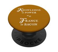 Conocimiento Divertido Poder Francia Tocino Meme PopSockets PopGrip Adhesivo