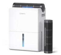 CONOPU Deshumidificador 2700ML, Deshumidificadores de Humedad 20m², Doble Contenedor Deshumidificante, Modo Secado, Modo Sueño 30dB, Descongelación Inteligente, Temporizador de 24 Horas