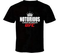 Conor Notorious Chemise Noir Blanc T-Shirt Homme Noir Black L