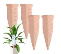 Conos Autorriego - 4 Piezas Terracota Automáticos | Dispositivos de Autoriego para Macetas | para Plantas de Interior Exterior Huerta Flores Jardín Hogar