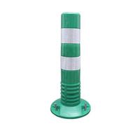 Conos de barrera for entrada de vehículos de 18 y 30 pulgadas, plástico PU reflectante for carreteras, calles, construcción y estacionamiento.(Green,1 Pack/17.7in)