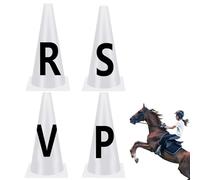 Conos de entrenamiento de caballos, suministros de entrenamiento de caballos, conos de con letras del , para entrenadores, jinetes, trabajo en tierra, zancada, montaje de poste de