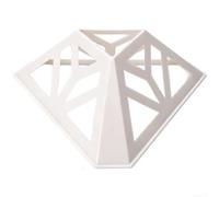 Conos de entrenamiento deportivos huecos triangulares para fútbol, fútbol, baloncesto, ejercicios de agilidad, a prueba de viento, material de polietileno, uso interior y exterior (blanco)