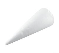 Conos de espuma para manualidades, pintura de bricolaje, arreglos florales y árboles, formas de cono de poliestireno blanco, tamaños de 20 cm/25 cm/30 cm/35 cm (35 cm x 12,9 cm)