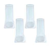 Conos de exclusión de murciélagos desechables humanos, transparentes y reutilizables, para áticos y aleros, apertura cónica de 5,7 cm a 3,8 cm, material PP, resistente a los rayos UV (4 unidades)