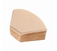Conos de filtro de papel para café, 400 filtros de café papel pulpa registro marrón, 5 x 9 cm
