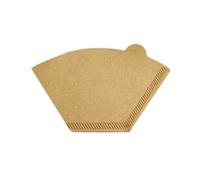 Conos de filtro de papel para café, 400 piezas de papel filtro café marrón 12,5 cm/16, cm(16.5cm)