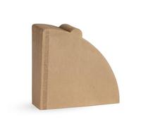 Conos de filtro de papel para café, 400 piezas de papel filtro café Multicolor en forma V, colador cono goteo pulpa madera(Brown)