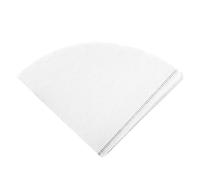 Conos de filtro de papel para café, Filtros de café 400 piezas Pulpa madera en forma V Café y blanco Múltiples tamaños(White V02)