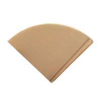 Conos de filtro de papel para café, Filtros de café 400 piezas Pulpa madera en forma V Café y blanco Múltiples tamaños(Coffee V01)