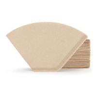 Conos de filtro de papel para café, Filtros de Café Marrón 400 uds(U16.5 Brown)