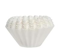 Conos de filtro de papel para café, Papeles de filtro café for verter sobre 400 piezas for gotero 1-2 tazas Wave Multicolor(White)