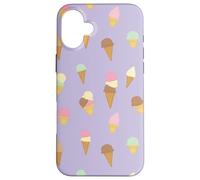 Conos de Helado de Lavanda Carcasa para iPhone 16 Plus