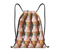 Conos De Helado De Los Años Cincuenta Mujer Hombre Bolsa De Deporte Con Cordón Mochila Con Cordón Ajustable Mochilas Deportiva Para Baloncesto Natación Senderismo
