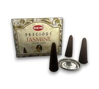 Conos de Incienso de Jazmín HEM - Inciense Cones Precious Jasmine - 1 cajita de 10 Conos - HOSTENATURA