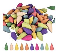 Conos De Incienso De Reflujo,420 PCS Cono Sándalo Natural,Natural Incienso Conos con Codo,Conos Incienso Reflujo para Quemador De Incienso,Oficina,Dormitorio,Desodorizar