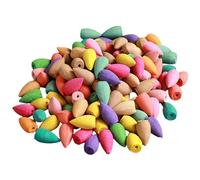 Conos de incienso de reflujo - 60/100/300 conos de cascada perfumados naturales | Larga duración de combustión de 10 - 15 minutos, harina de madera y material vegetal, purificador de aire, ayuda