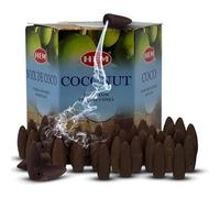 Conos de incienso de reflujo de coco para cascada, fuente de humo aromático, neblina