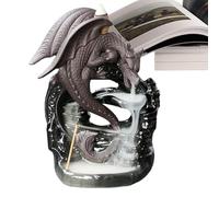 Conos de incienso de reflujo de dragón, soporte resistente y duradero de alto rendimiento, montaña de cerámica, quemador de cascada, aromaterapia ornamental, estatua de cono para yoga, oficina en casa