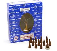 Conos de incienso Satya Sai Baba Nag Champa, paquete de 48., 12 boites