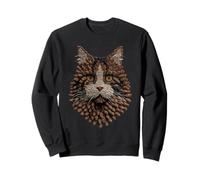 Conos de otoño de Gato Persa Arte Animal artístico Otoño Estética Sudadera