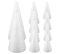 Conos De Poliestireno 10 Piezas Conos De Espuma para Suministros De Manualidades Navideñas Conos De Manualidades De Varios Tamaños para Hacer Gnomos De Árboles De Navidad Proyectos De Arte DIY Conos