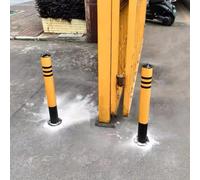 Conos de precaución, conos de carretera, paquete de 2 bolardos de estacionamiento extraíbles para entrada/estacionamiento, postes de barricada atornillados para control de acceso.