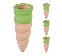 Conos de riego arcilla Picos riego verde 4 picos para regar macetas con botellas