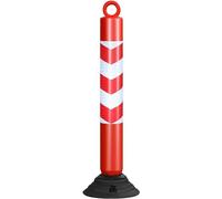 Conos de Seguridad Reflectantes de 80 cm de Altura/Conos de señalización de Carril/barreras de Seguridad Flexibles para tráfico, Conos de tráfico de plástico/Postes de señalización de