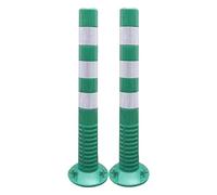 Conos de seguridad vial, bolardo de seguridad vial flexible neator, poste BER de entrada comercial con banda reflectante, conos de precaución de 1, 2, 3, 5, 10 y 12 piezas, para hospitales,