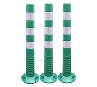 Conos de seguridad vial, bolardo de seguridad vial flexible neator, poste BER de entrada comercial con banda reflectante, conos de precaución de 1, 2, 3, 5, 10 y 12 piezas, para hospitales,