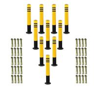 Conos de Seguridad Vial, Paquetes de 2, 4, 6, 8, 10 y 12 Unidades de Postes de señalización Vial, Reflectantes Amarillos, Conos de Carril para Control de multitudes/Calle/Carretera, 19"/24"