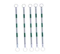 Conos de tráfico entrelazados: Kit de Herramientas Ligero y portátil para la construcción de Carreteras, Que Incluye Anillos de Repuesto (Verdes y Blancos, 5 Unidades).