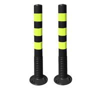 Conos de tráfico reflectantes de 18 y 30 pulgadas for estacionamientos, construcción y carreteras.(Black,2 Pack/30 in H)