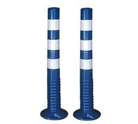 Conos de tráfico reflectantes de 18 y 30 pulgadas for estacionamientos, construcción y carreteras.(Blue,2 Pack/30 in H)