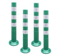 Conos de tráfico reflectantes de 18 y 30 pulgadas for estacionamientos, construcción y carreteras.(Green,4 Pack/30 in H)
