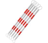 Conos de tráfico Teles con Postes de conexión: 5 Postes retráctiles con película Reflectante Que mejoran el Control del tráfico y garantizan la Seguridad, Ideales para Eventos y Seguridad Vi